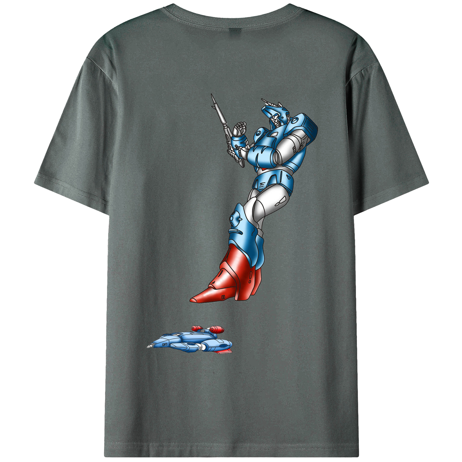 （画像用）  綿100％ メンズ半袖Tシャツ（バックプリント） 通気性